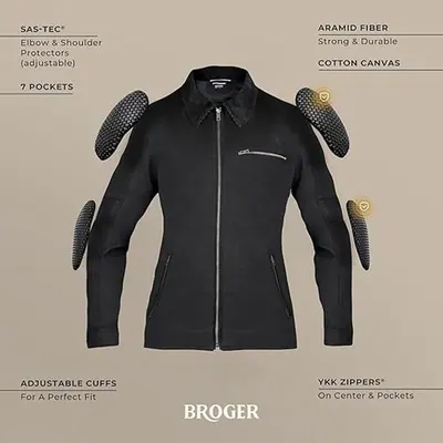 Sieviešu motociklu jaka Broger Montana Lady