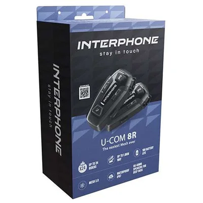 Interphone U-COM 8R sarunu iekārta (divas ķiveres)